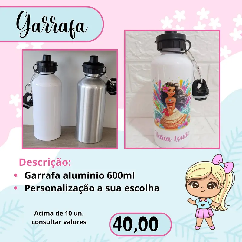 GARRAFA TERMICA 350 ML PERSONALIZADA