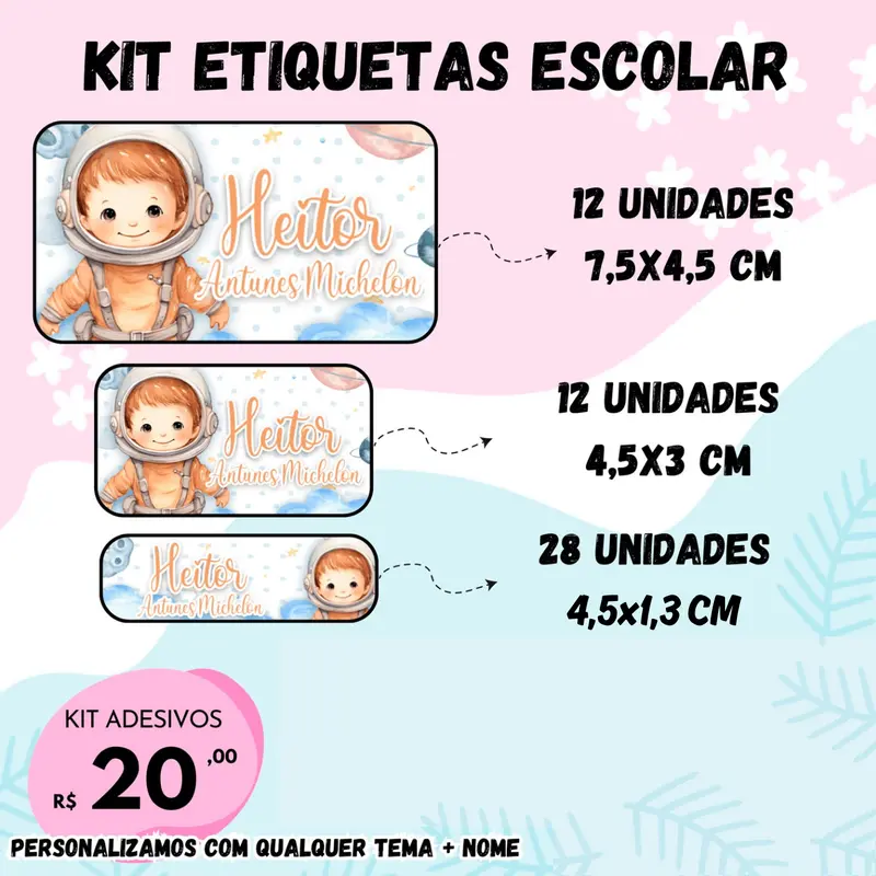 KIT ETIQUETA ESCOLAR 1