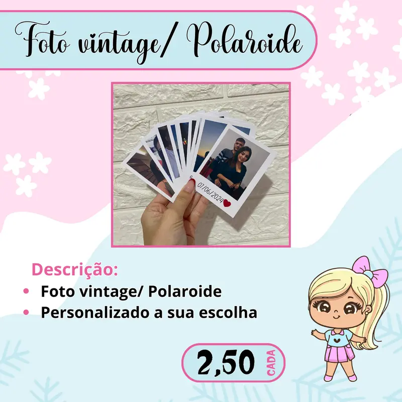 Foto vintage/ Polaroide Imã