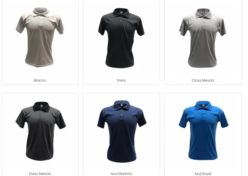 CAMISETA GOLA POLO ALGODÃO 