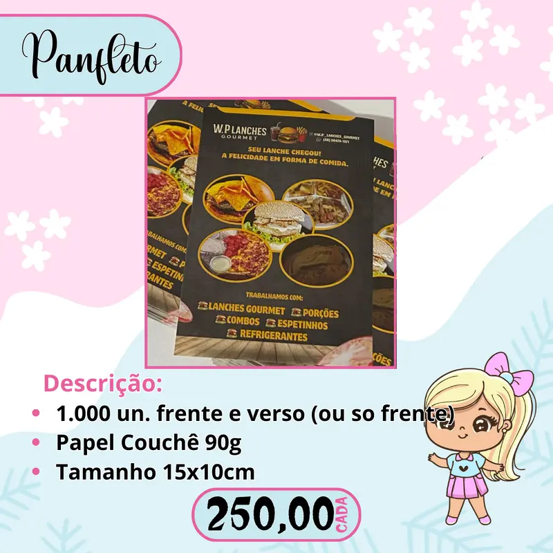 PANFLETOS 10X15 1.000 UNIDADES