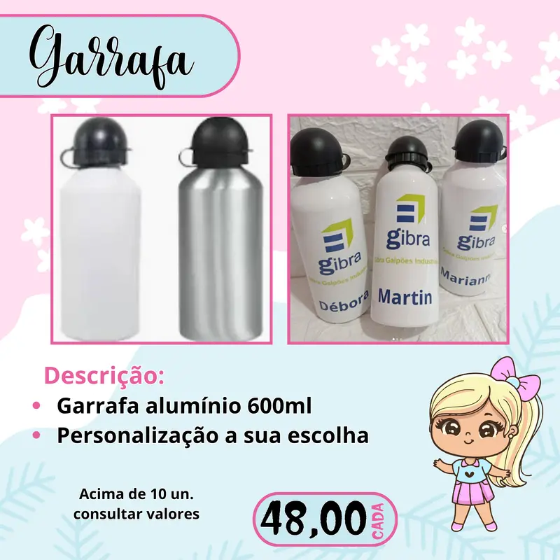 GARRAFA TAMPA BOLA 600ML